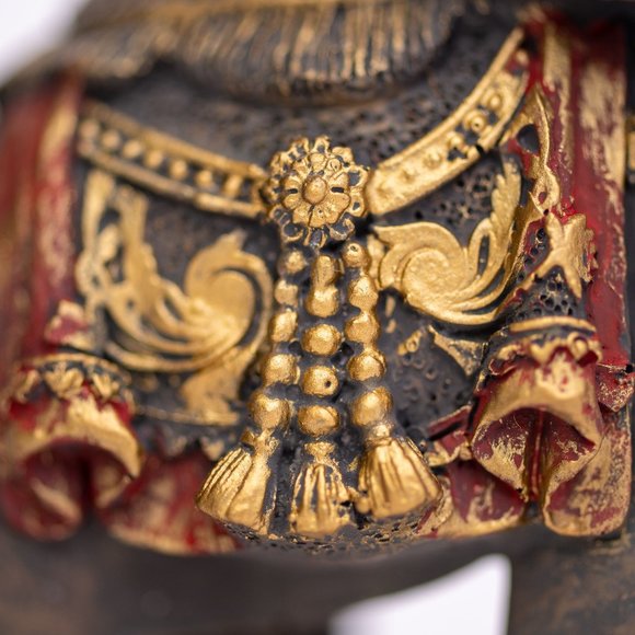 Natural Color  Elephant Statue With Upward Facing Trunk Gift Set - Picture 5 of 6